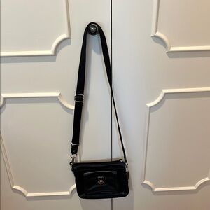 Coach Black Crossbody Bag all leather! Excellent condition!